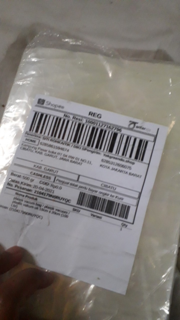 Plastik Vacum Bag / Plastik Vacuum / Plastik Vakum Uk 15cm X 20cm (100 Lbr)