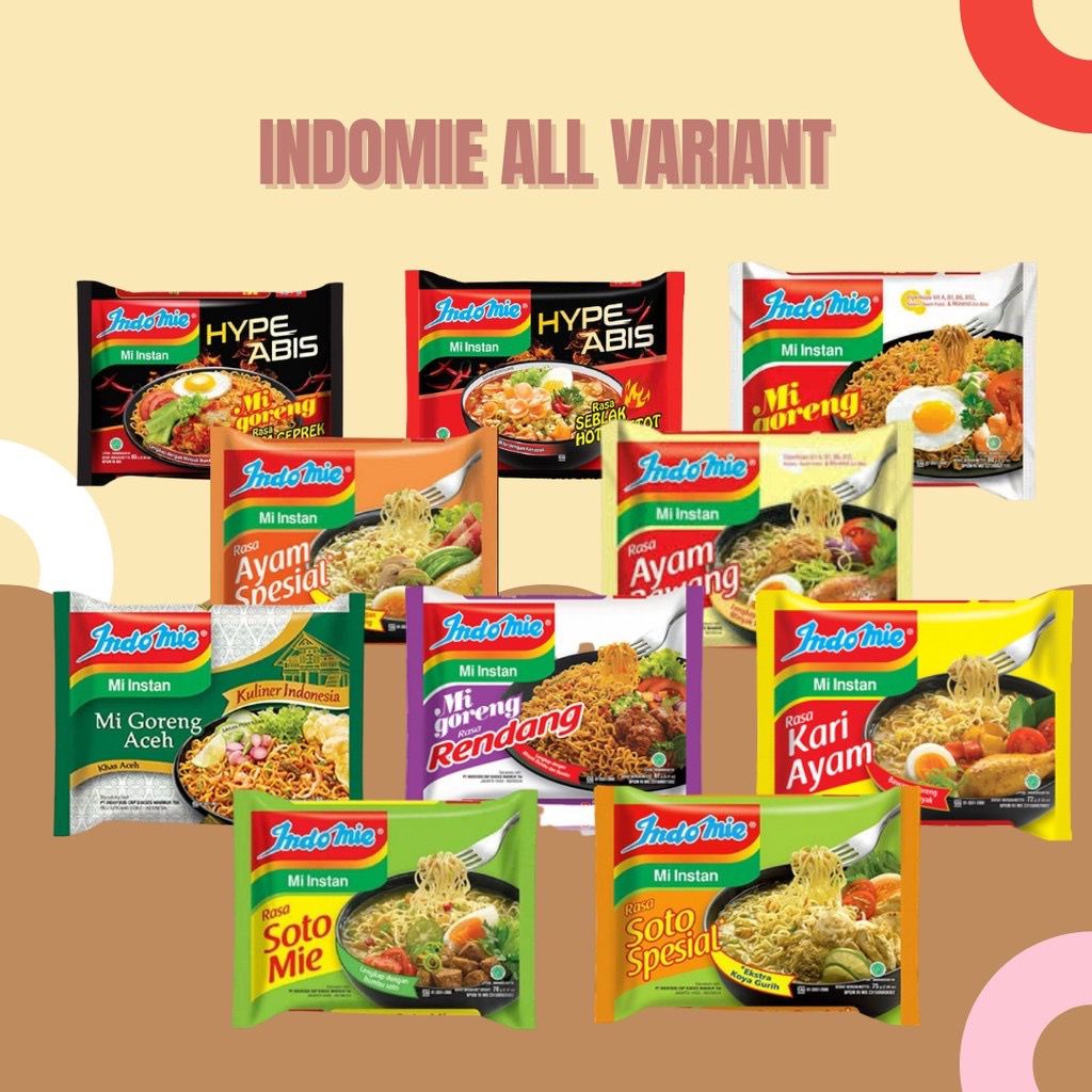 Jual indomie mie instan/indomie soto mie/indomie goreng/indomie ayam ...