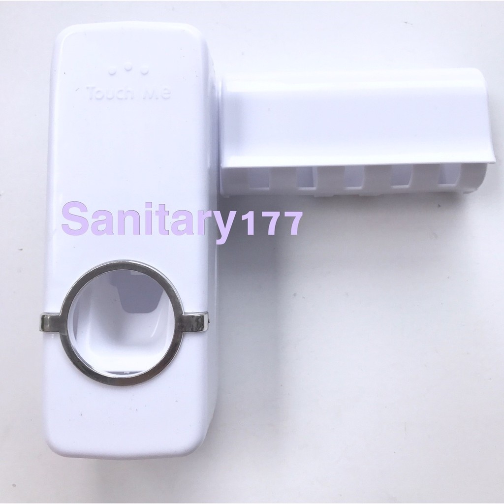 dispenser odol PUTIH- rak tempat sikat gigi dan odol  toothpaste dispenser tooth sanitary177 /A30