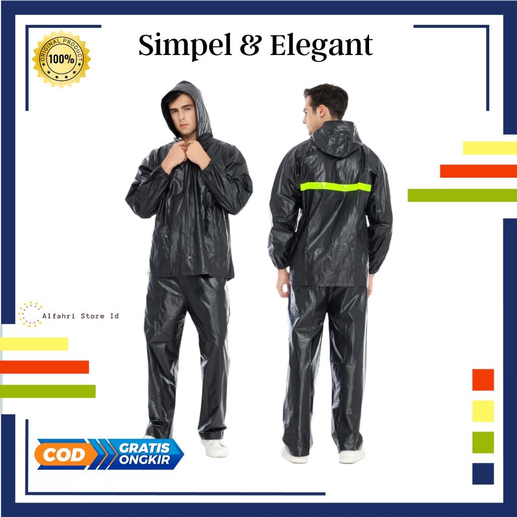 Alfahri store jas hujan raincoat pria &amp; wanita murah / mantel hujan wanita / mantel hujan pria / jas hujan wanita setelan / jas ujan / jas hujan pria murah / jas hujan premium