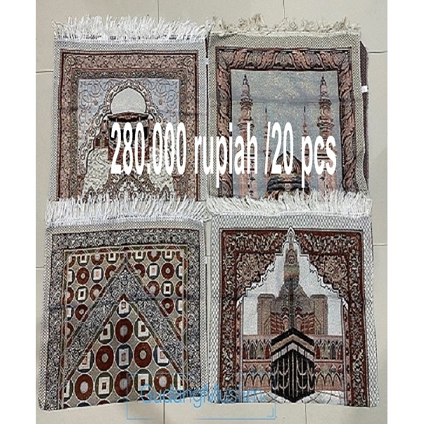 Sajadah Turki tipis Dewasa Tipis 110x70 CM ( Souvenir Oleh-oleh Haji Dan Umroh