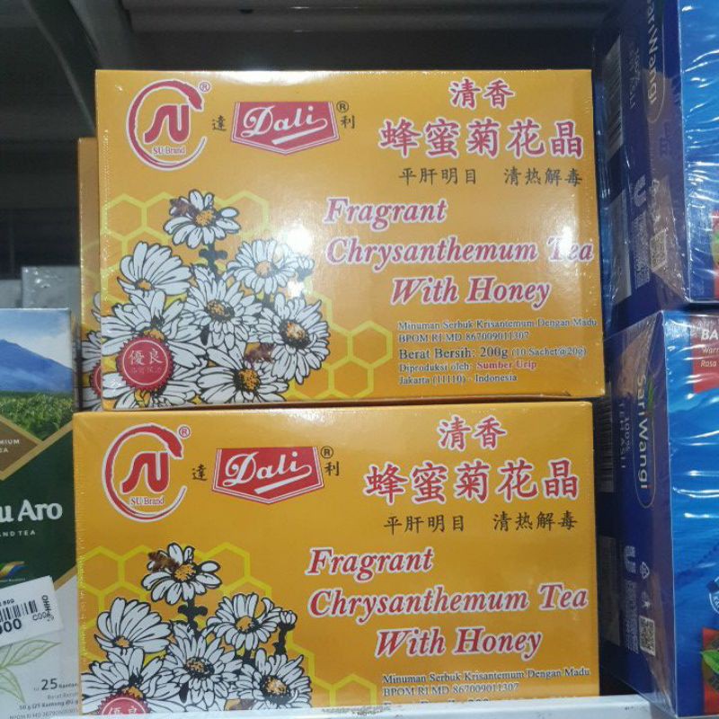 

Chrysanthemum Tea With Honey Dali 200gr isi 10sachet