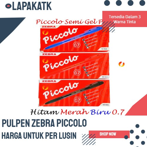 

ZEBRA PULPEN BALLPOINT PICCOLO (LUSIN) +