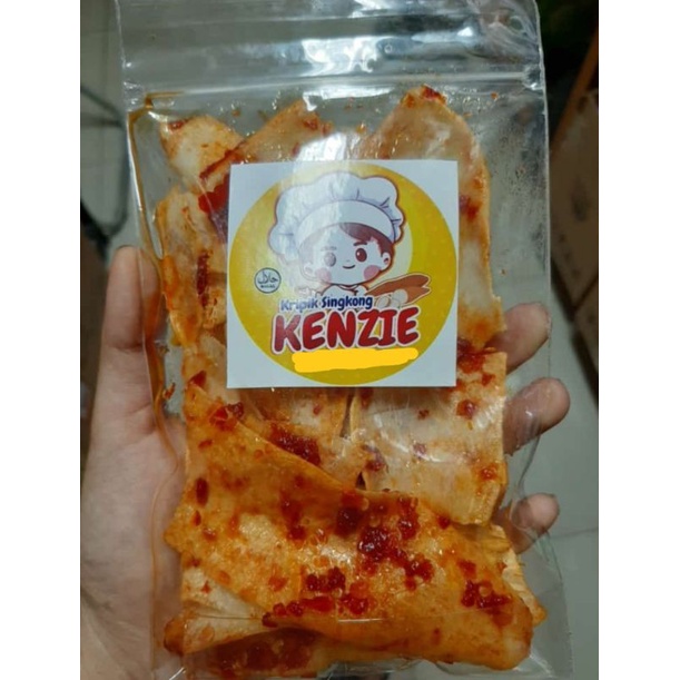 

kripik singkong giling balado dan bawang