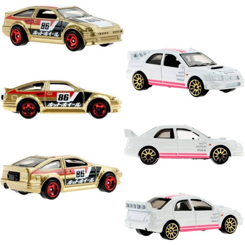 Hot Wheels Japanese Car Culture 6 pack JDM Honda Crx mazda rx7 mitsubishi lancer nissan 300 zx toyota ae 86 ae86 multipack hotwheels hitam putih merah hijau gold kuning new