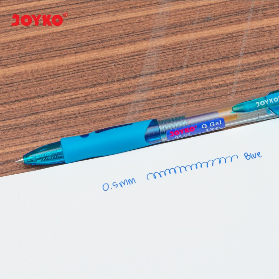 

Pulpen JOYKO Cetek Gel Pen GP 265 Hitam - Biru - Merah / Retractable GelPen GP-265 Black - Blue -