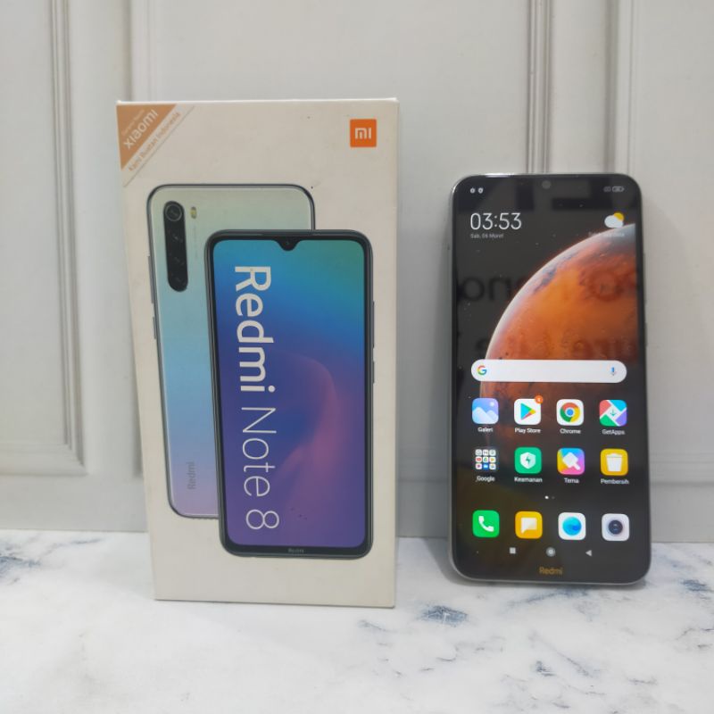 HP second xiaomi note 8 Ram 6/128