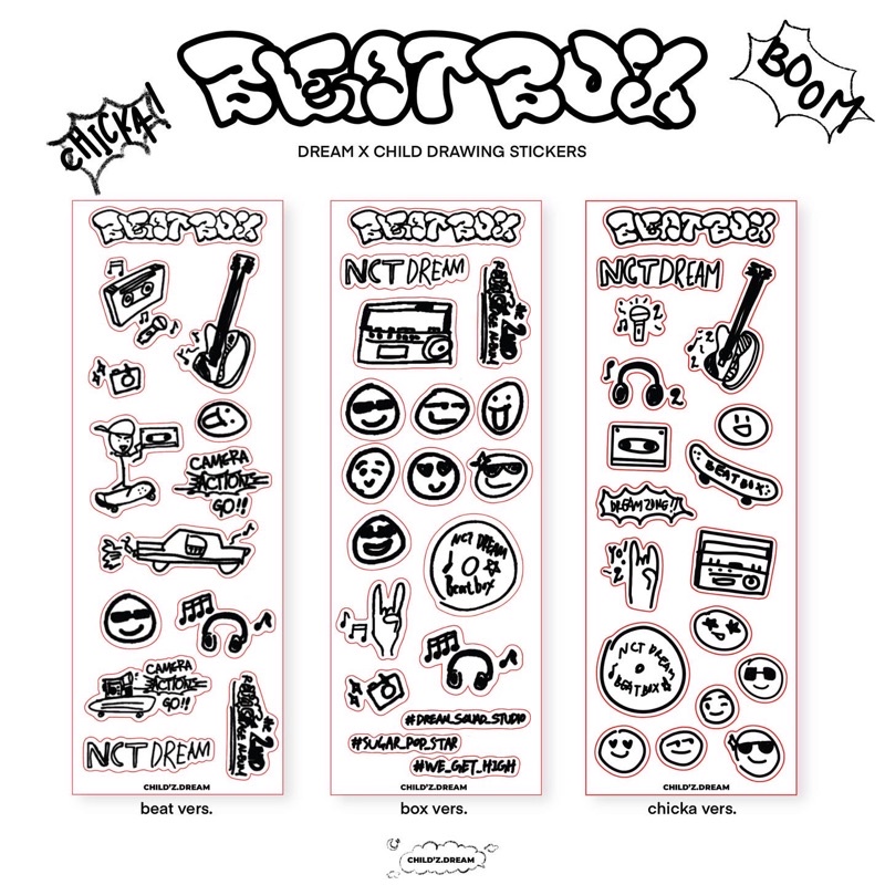 NCT DREAM BEATBOX DRAWING DECO STICKERS | DREAM’Z CHILD