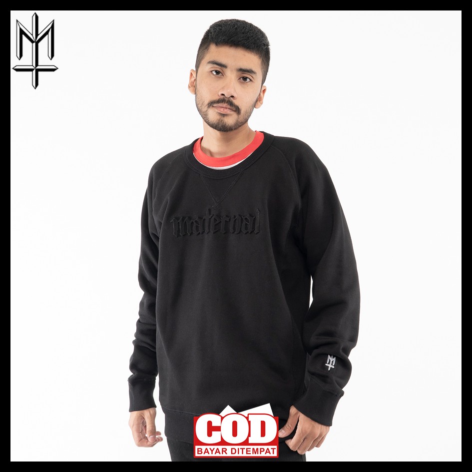 CREWNECK MATERNAL DISASTER NECKOS SIZE M / CN MATERNAL / NOT DISCA EAMO  FERINE GIER  AMPLE GHAFA