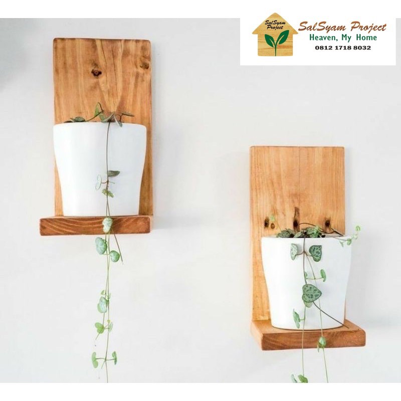 RAK GANTUNG TANAMAN / DEKORASI DINDING / TEMPAT POT BUNGA / RAK CUPANG / RAK SUKULEN KAKTUS