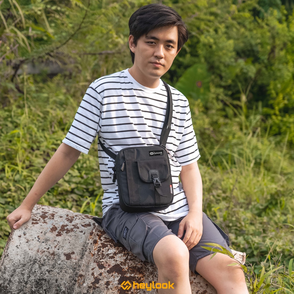 HEYLOOK Project - Tas Selempang Pria TESLA Sling Bag Pria Waist Bag Distro Heylook