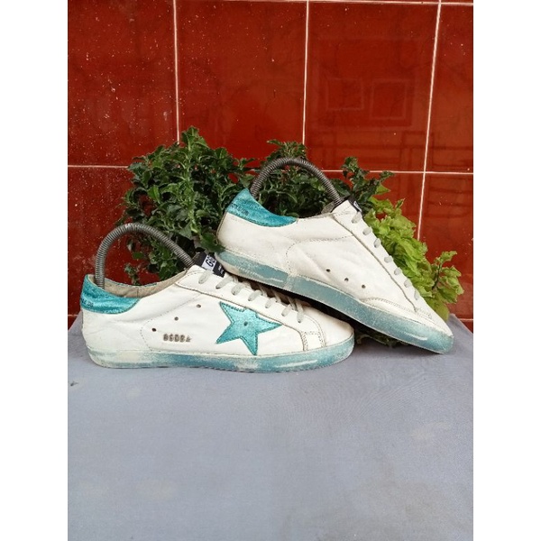 Sepatu second branded GGDB golden goose deluxe sneakers leather made in italy size 43/27cm mulus