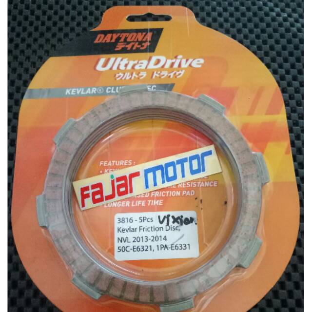 DAYTONA Kampas kopling yamaha 4618 vixion 4612 NVL TIGER SATRIA FU CB150R JUPITER Z1 VEGA ZR ALL NEW CB150 NINJA 150 250 4603 4624 4626
