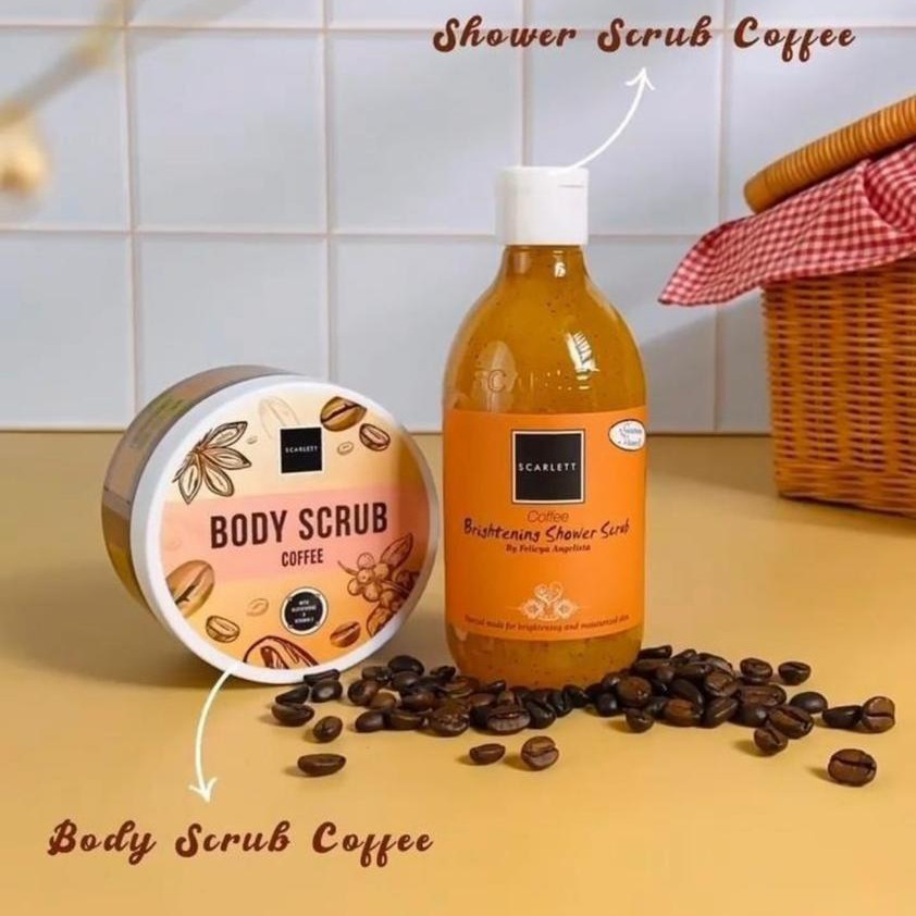 Scarlett Whitening Body Scrub Coffee - Pemutih Original BPOM