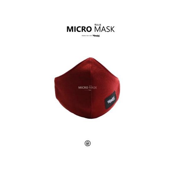⭐BEBAS ONGKIR⭐ MICRO MASKER BY HIJACKET MASKER UNISEX BAHAN KAIN MASKER COWO CEWE MURAH & KEREN-MAROON