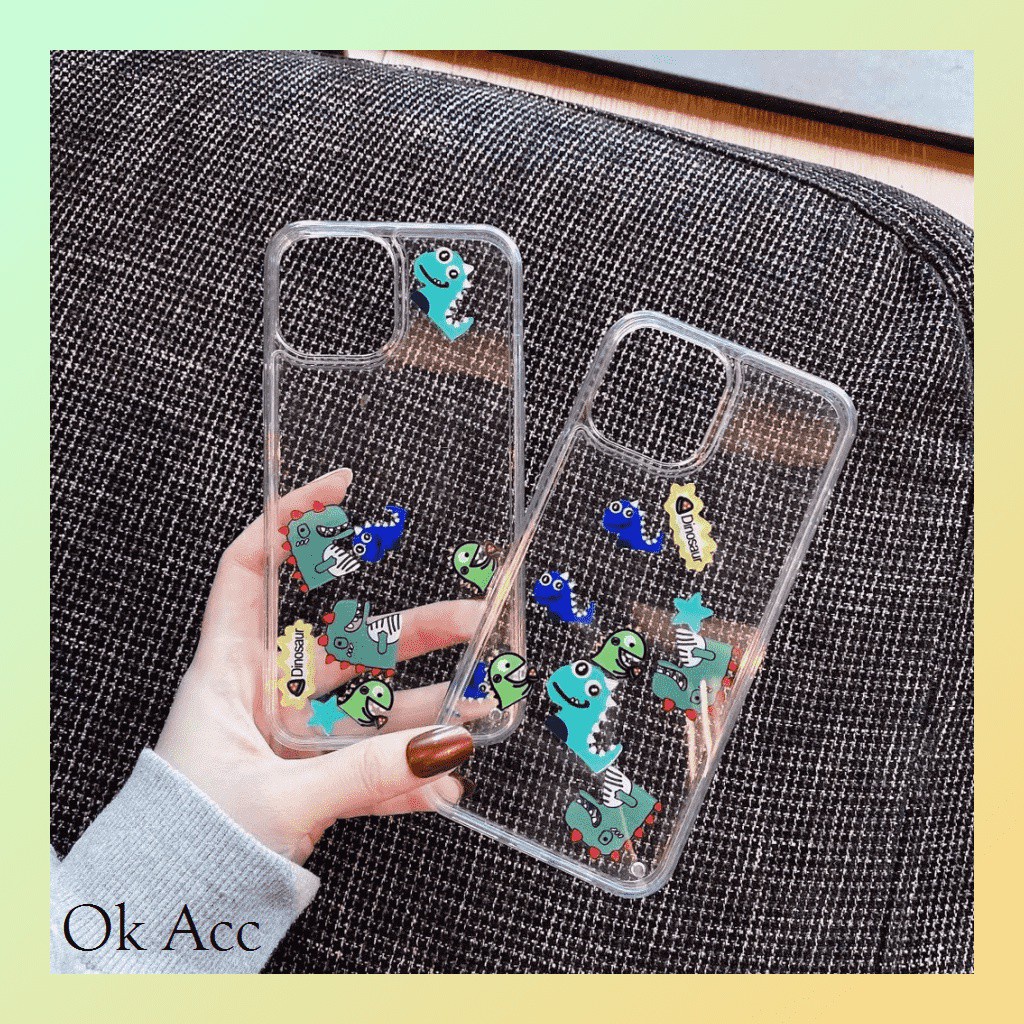 SoftCase Glitter air Dino Iphone 6 6s 7 8 SE 6+ 6s+ 7+ 8+ X Xs Xr Xs Max 11 12 13 Pro FH04