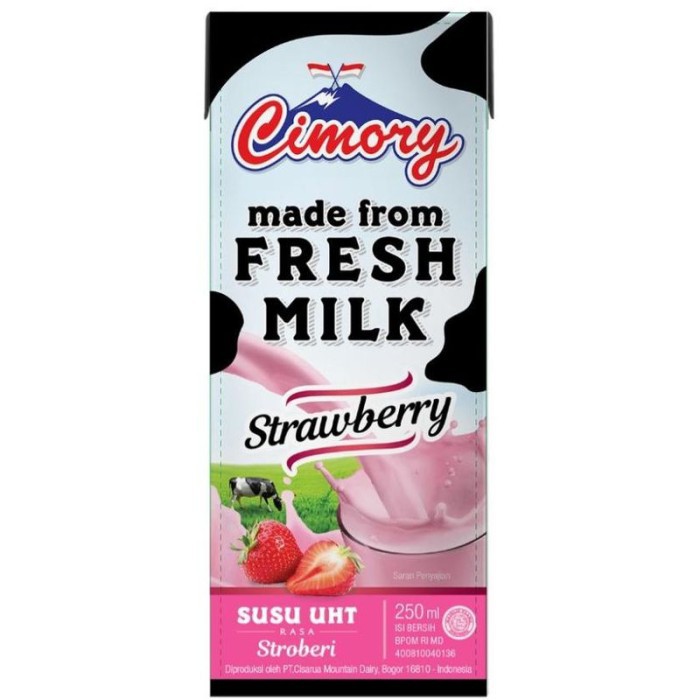 

Cimory Fresh Milk Uht Strawberry 250Ml