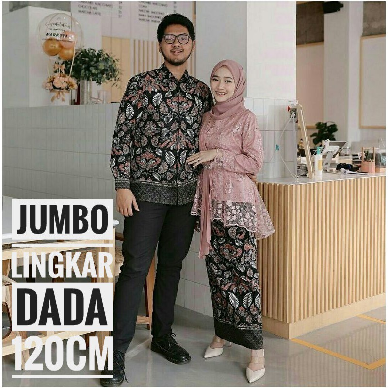 Maura Couple - Sania Ruffle Batik Couple ori Ndoro jowi DNT Garansi Termurah Shopee - KEBAYA COUPLE