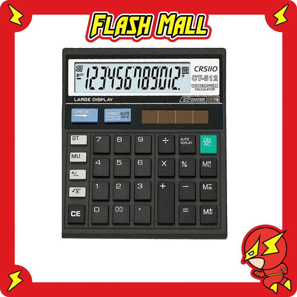 

FLASHmall Kalkulator 12 Digit Angka CT512 / SDC 812 - Calculator Digital S020 R1101