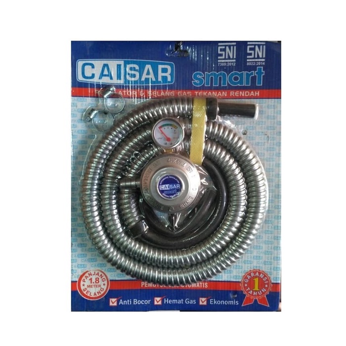 Selang paket gas CAISAR / selang+regulator gas CAISAR SNI