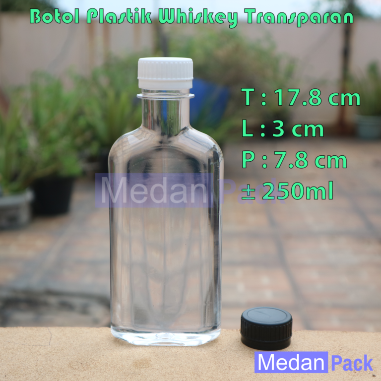 Botol Plastik Whiskey 250 ml