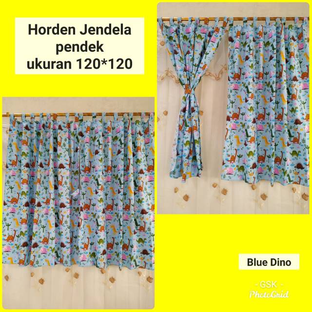 Gorden jendela motif bunga