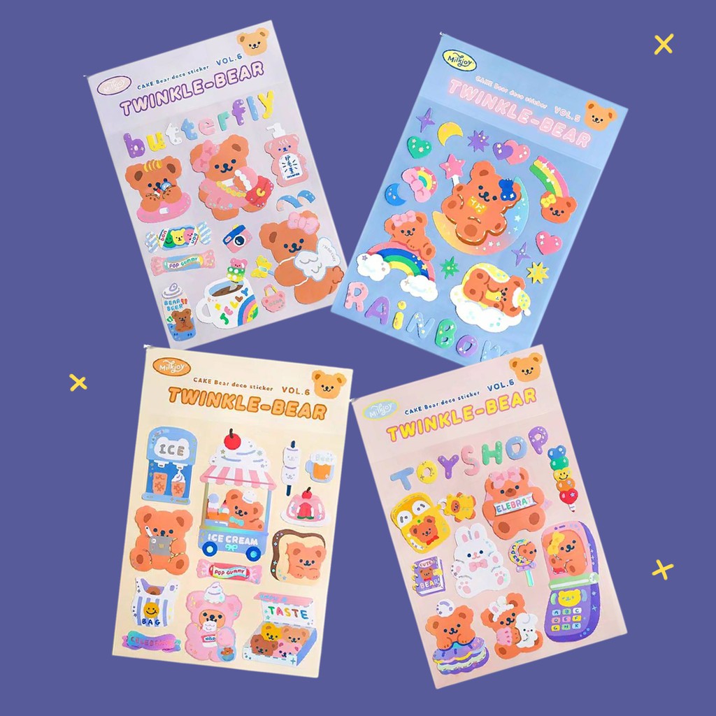 

Bear Hologram Deco Stickers