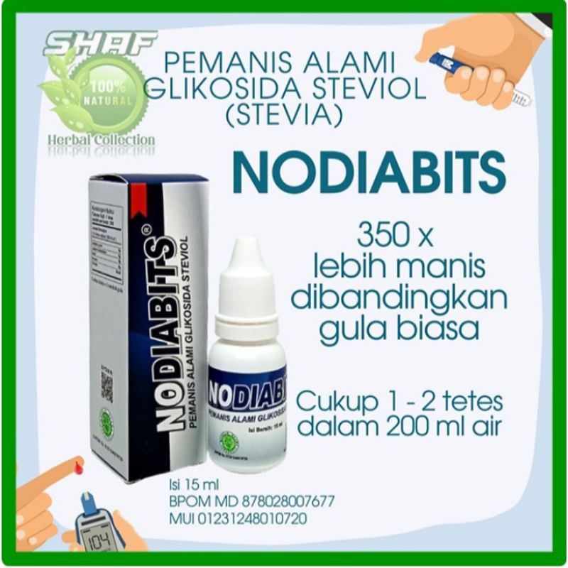 

Nodiabits Gula Anti Diabetes Stevia Original 15 ml
