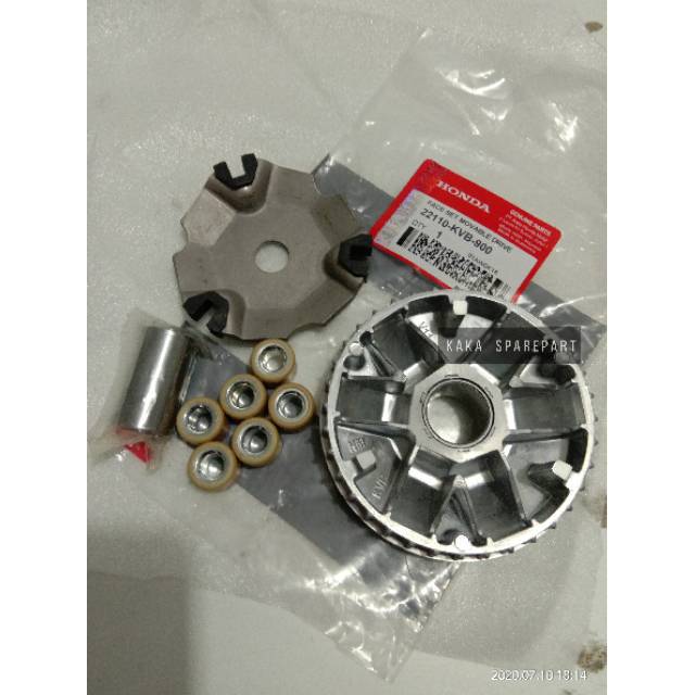 RUMAH ROLLER ASSY / LOLER HONDA VARIO 110 KARBU KVB ORIGINAL SATU SET