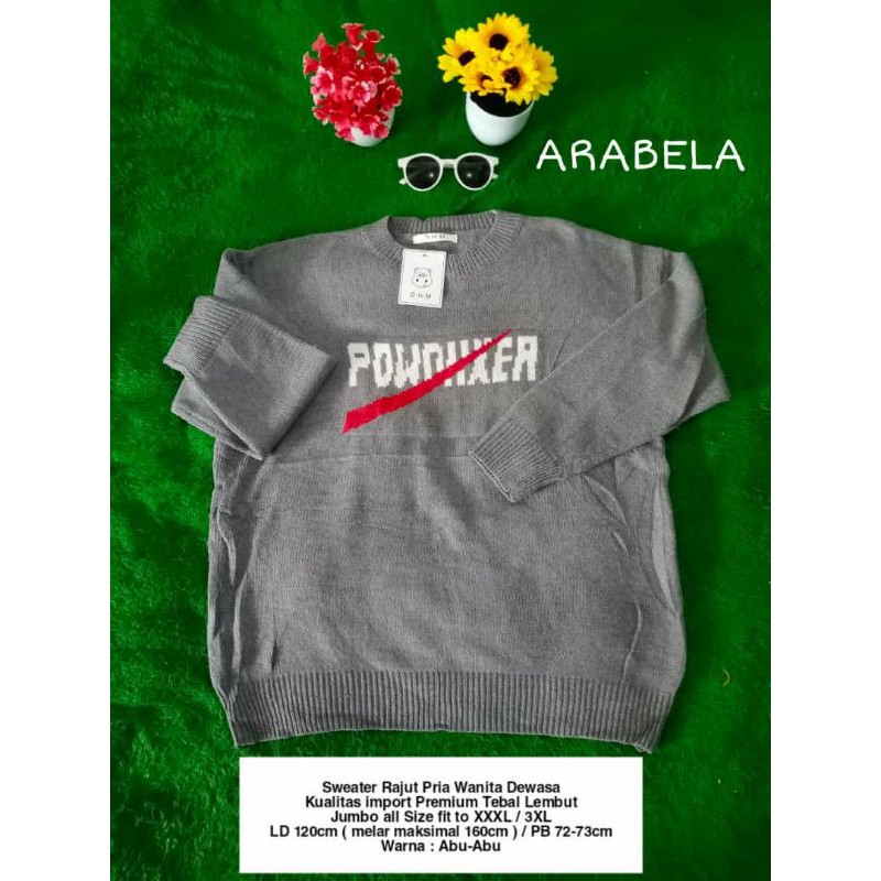 SWEATER SWETER PRIA WANITA UNISEX RAJUT IMPORT TEBAL PREMIUM JUMBO BIG SIZE BESAR BAGUS MURAH LEMBUT