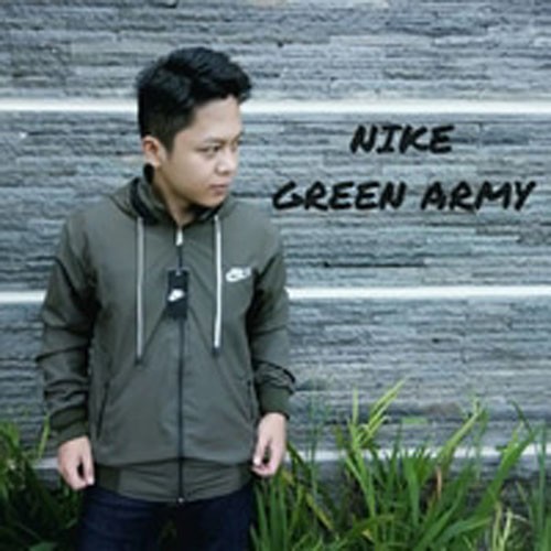 Jaket Nike Parasut Hijau Army