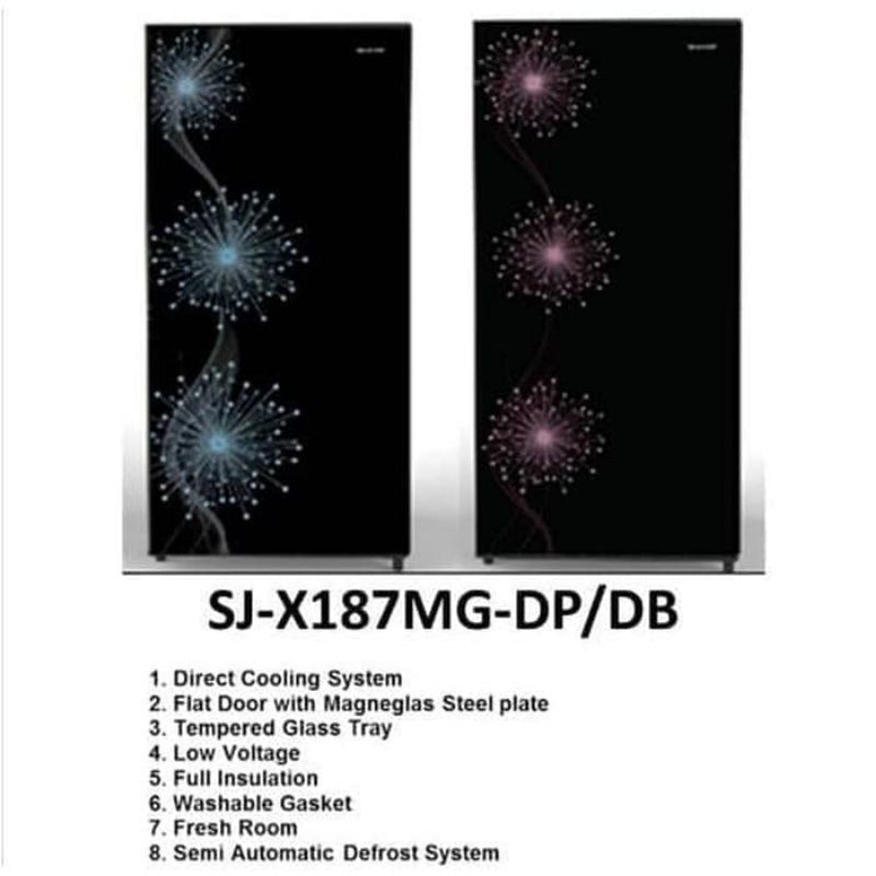 Kulkas SHARP SJ X187MG lemari Es sharp 187 MG sharp 187MG
