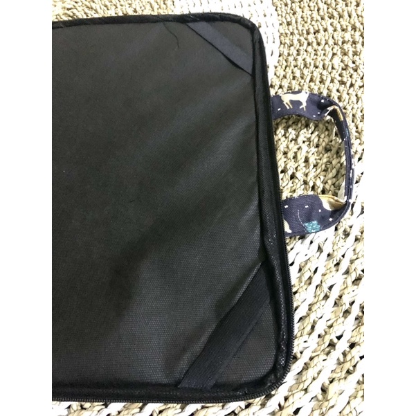 Tas laptop kanvas standart ukuran 14 inch (pegangan full kanvas)