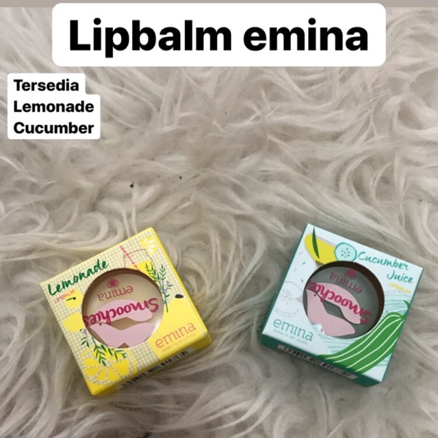 [ EMINA SMOOCHIES ] Emina lipbalm - lomande dan cucumber