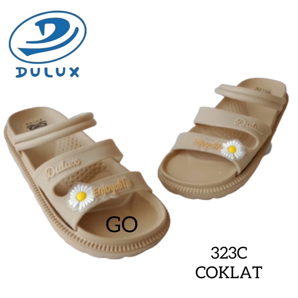 gof DULUX 323DC Sandal Karet Anak Perempuan Tanggung Model Gladiator Sendal Ban Dua Anak Remaja Cewe