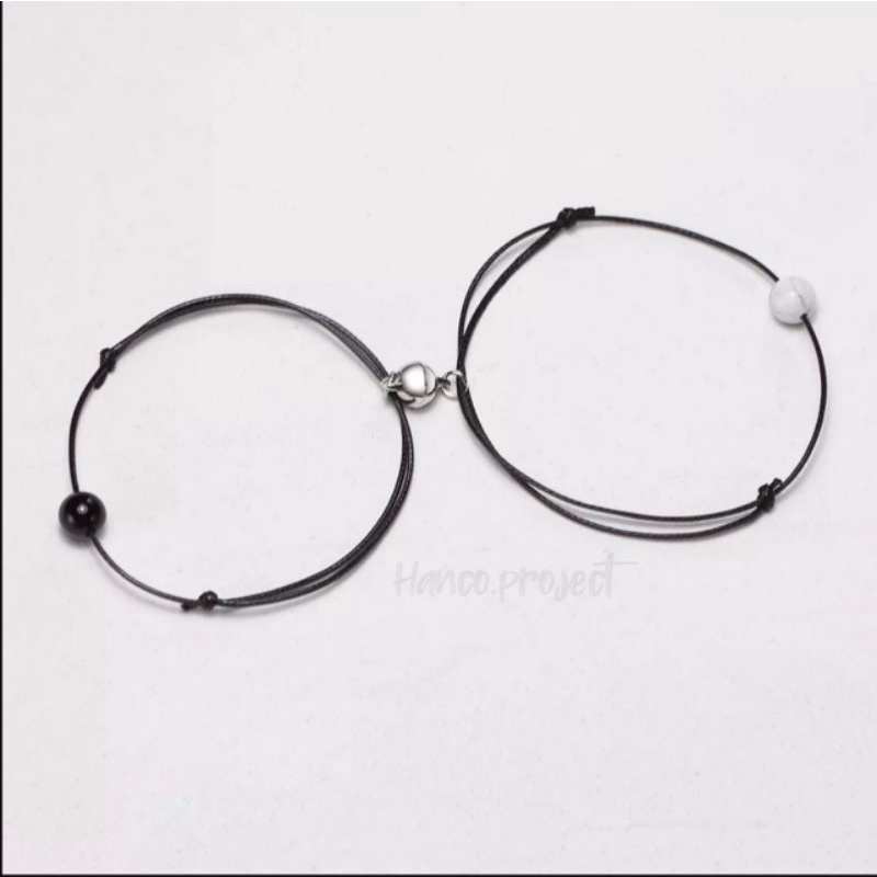 gelang couple magnet batu alam • gelang magnet pasangan
