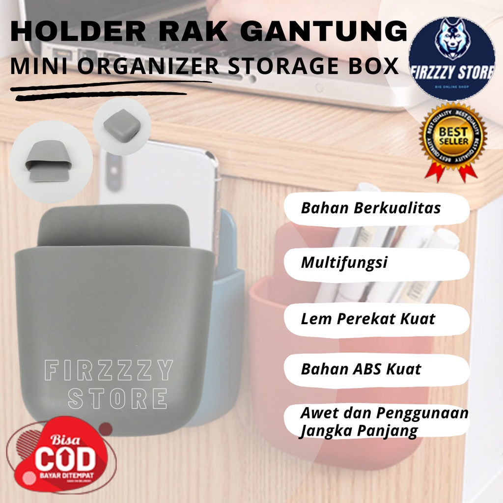 Holder Rak Gantung Mini Organizer Storage Box