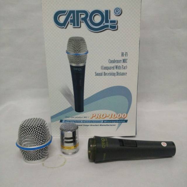 MIC KABEL CONDENSOR CAROL PRO 1000 MICROPHONE CONDENSER