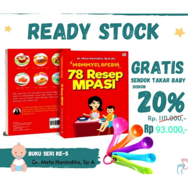 78 RESEP MPASI Free Sendok Takar Baby