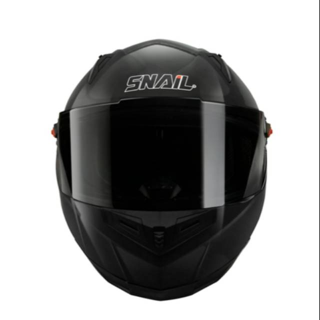 Helm Full Face Snail FFS1 Black Glossy Visor smoke