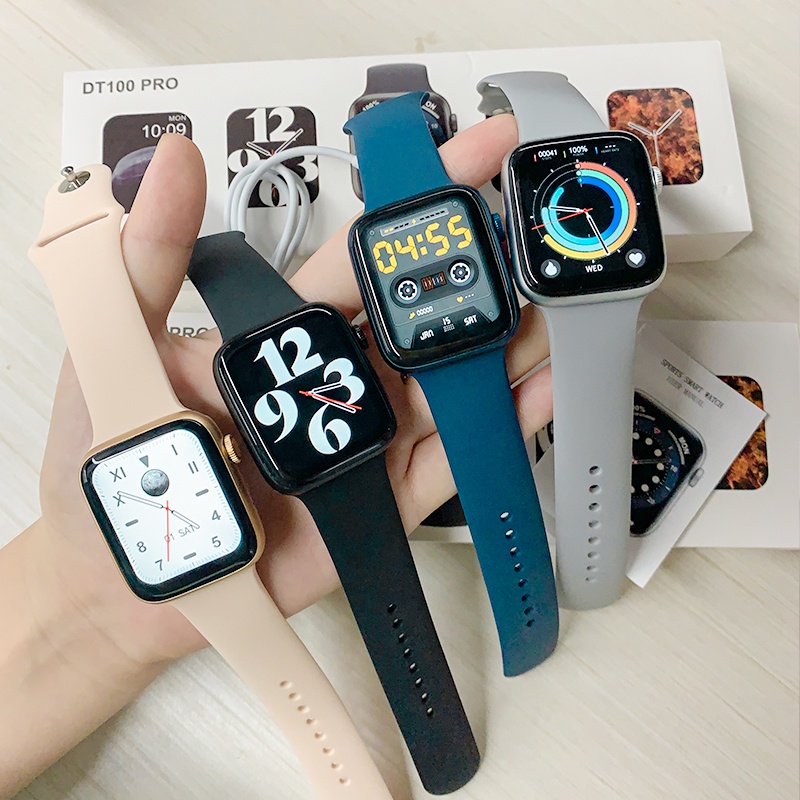 GARANSI✅ DTNO.1  DT100PRO+ Original Series 7 SmartWatch 1.78 inci Layar penuh bluetooth call custom wallpaper Android iOS