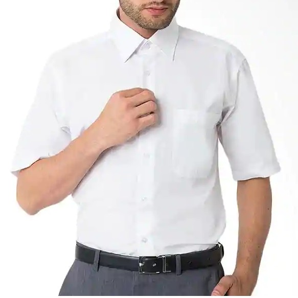 Baju Formal Pendek Putih Polos Kemeja Formal Pria Baju Kantor / kemeja putih pendek polos pria