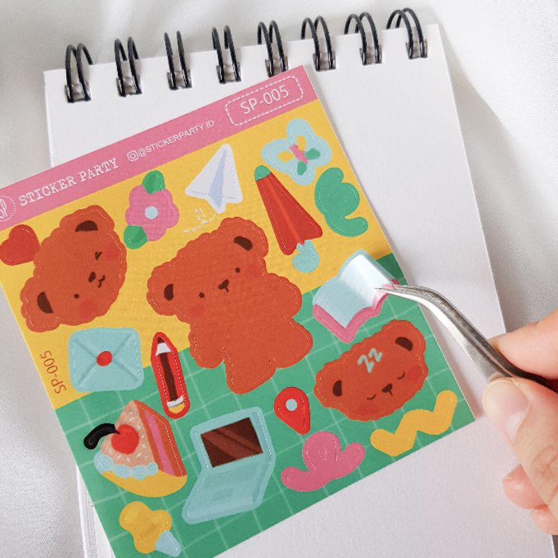 

[Sticker Party] Stiker Coco The Cute Little Poodle Puppy Coklat DIY Jurnal Study Deco (SP005)