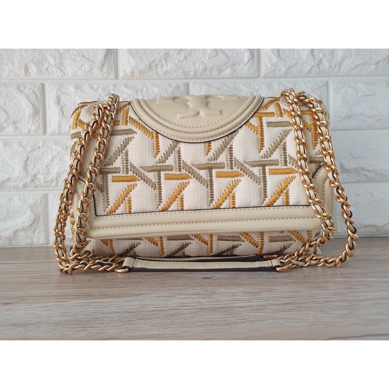 Tory burch fleming soft embroidery mirror premium original