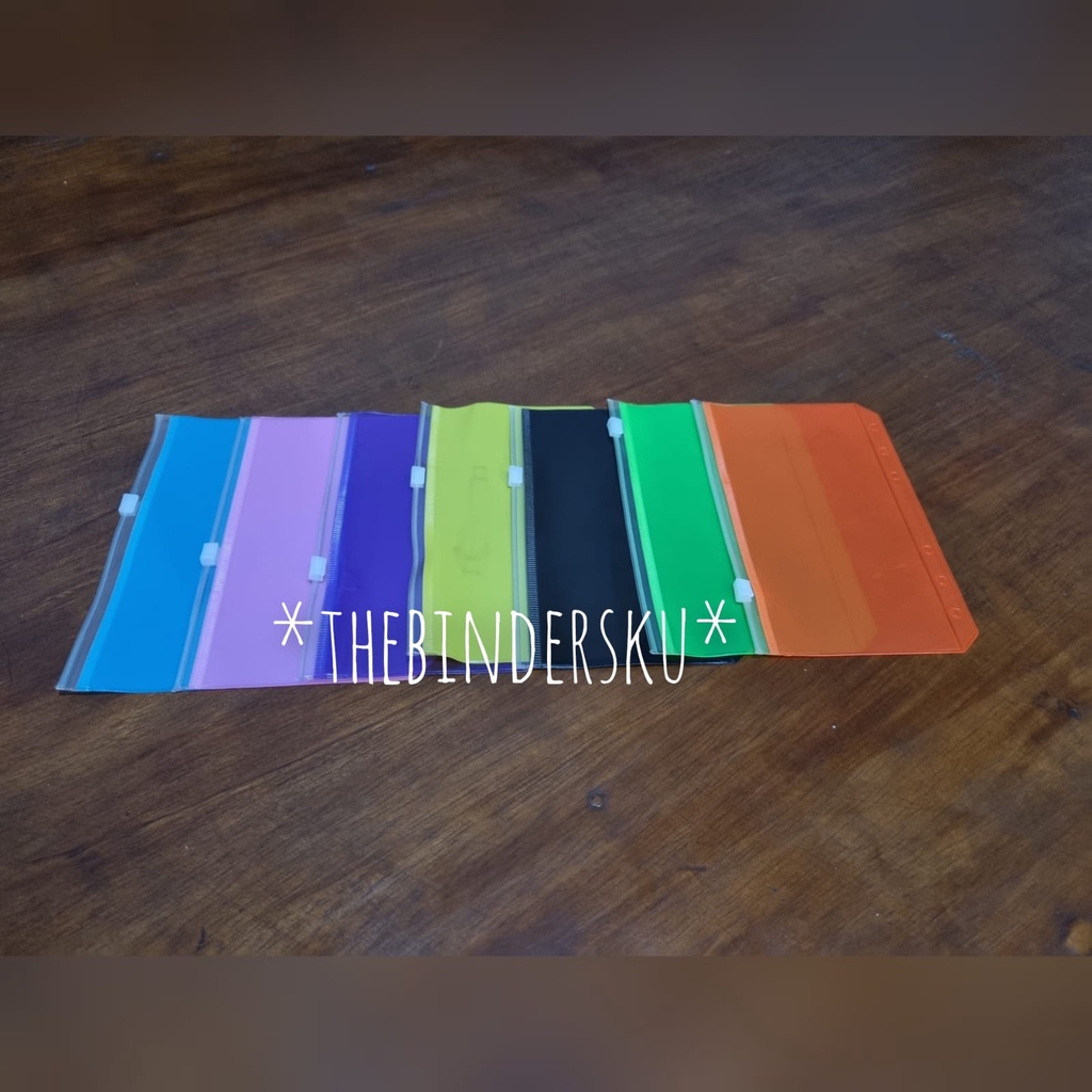 

ZIPLOCK ZIPPER BAG BINDER 6 Ring FULL WARNA A6