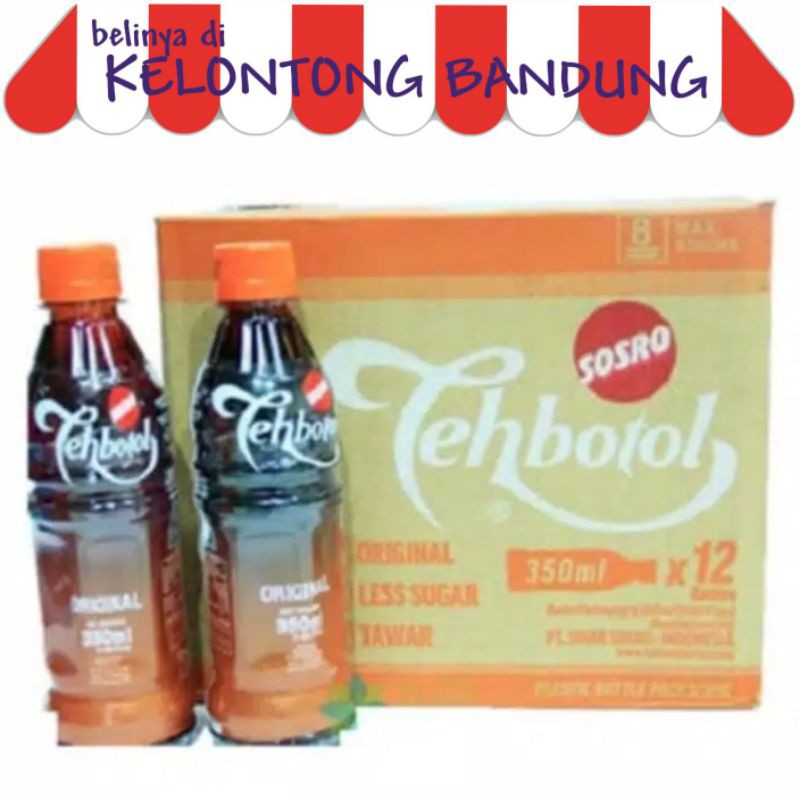 

Teh Botol Sosro 350 ml Pet dus box karton