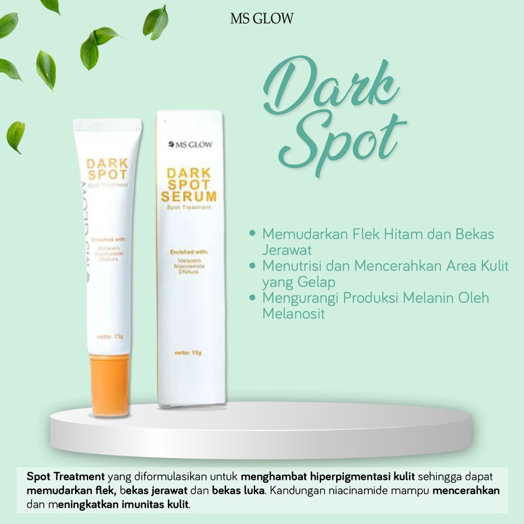 Ms Glow Dark Spot Ms Glow Spot Penghilang Flek Dan Noda Hitam Terampuh Ms Glow