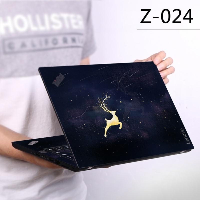 1 Pc Stiker Skin Vinyl 2 Sisi Untuk Laptop 11 / 12 / 13 / 14 / 15 / 17 Inch Universal