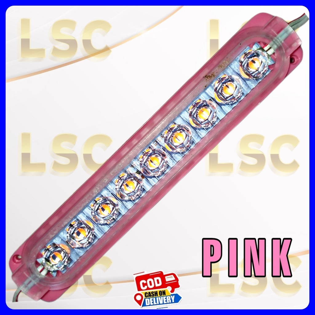 Lampu led Ultrasonik 9 mata bening flat 12v dan 24v