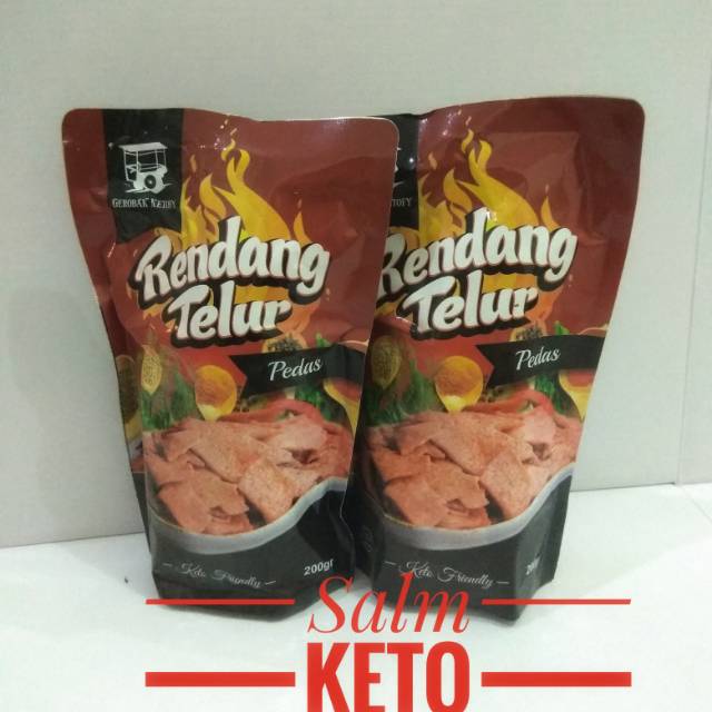 

kripik rendang telur rasa Pedas